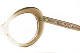 Vintage 1960s Butterfly frame acetate and metal // vintage 60s cellulose glasses brown & clear semitransparent