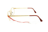 Golden eyewear 80s VOGUE made in italy mod. 3032 // vintage 1980s eyeglasses rectangular blunt avant garde