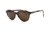 United colors of Benetton sunglasses pantos, frame Italy, brown ebony acetate with logos temples,  New Old stock 80s