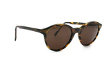 United colors of Benetton sunglasses pantos, frame Italy, brown ebony acetate with logos temples,  New Old stock 80s