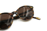 United colors of Benetton sunglasses pantos, frame Italy, brown ebony acetate with logos temples,  New Old stock 80s