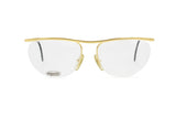 Missoni M316 bohemian golden glasses eyewear // half rimmed frame wired // New Old Stock 80s