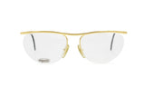 Missoni m 316 bohemian golden glasses eyewear // half rimmed frame wired // New Old Stock 80s