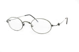 Smart oval reading glasses ENJOY green & black, light and cosy // vintage oval eyewear modern and design // Vintage circa 1980s
