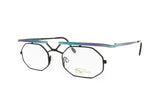 Modern design eyewear frame DUNCKER mod. Aspekte // Space age flat top glasses octagonal lenses // Vintage Deadstock 1980s