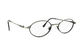 Oval eyewear frame silver & black aged NIGURA mod. NC 120 // oval stretched frame vintage 1980s, metal frame