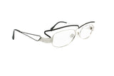 Modern design flat top oval frame NEOSTYLE mod. Holiday black & silver // Uncommon and hype eyewear made in Germany // Vintage funky 1980s