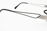 Modern design flat top oval frame NEOSTYLE mod. Holiday black & silver // Uncommon and hype eyewear made in Germany // Vintage funky 1980s