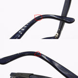 POLICE sunglasses oval, Deep blue acetate and metal insert on arm // Deadstock sunglasses 1980s