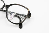 Vintage Luxottica eyeglasses frame // Black & glittered stoned arms // Pale golden details // New Old Stock