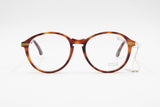 Classic 1980s round eyeglasses APRILIA EYEWEAR faux tortoise acetate // Hand made in Italy // New Old Stock