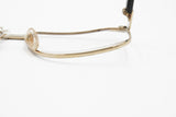 Jean Louis Scherrer outstanding squared Black & Gold eyewear frame // Deadstock 1980s