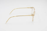 Vogart womens eyeglasses frame clear pink acetate // semitransparent cellulose with embellishments // New Old Stock 1970s