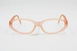 Peach Pink colour acetate cay eye slim United Colors of Benetton mod. Ben Sun // Opaque peach acetate womens ladies // Deadstock 1990s