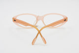 Peach Pink colour acetate cay eye slim United Colors of Benetton mod. Ben Sun // Opaque peach acetate womens ladies // Deadstock 1990s