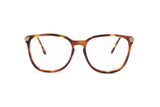 Trevi mod. VIP 884 eyeglasses eyewear frame acetate and metal // Golden & Brown spotted // Squared frame // Deadstock 1970s