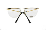 Missoni m 316 bohemian golden glasses eyewear // half rimmed frame wired // New Old Stock 80s