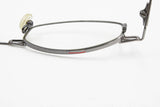 TAXI M-18 rare unique designer eyewear , gunmetal silver and hand painted details // square eyewear modern style, 1990s