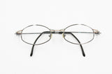 TAXI M-18 rare unique designer eyewear , gunmetal silver and hand painted details // square eyewear modern style, 1990s
