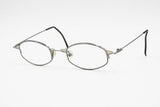TAXI M-18 rare unique designer eyewear , gunmetal silver and hand painted details // square eyewear modern style, 1990s