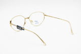 Safilo vintage 1980s eyeglasses womens ladies, intense golden colour glaze details , New Old Stock