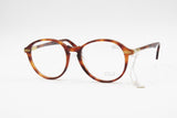 Classic 1980s round eyeglasses APRILIA EYEWEAR faux tortoise acetate // Hand made in Italy // New Old Stock