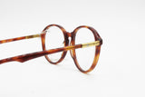 Classic 1980s round eyeglasses APRILIA EYEWEAR faux tortoise acetate // Hand made in Italy // New Old Stock