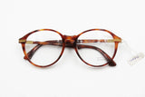 Classic 1980s round eyeglasses APRILIA EYEWEAR faux tortoise acetate // Hand made in Italy // New Old Stock