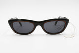 VOGART mod. 3138 womens sunglasses cat eye black with a brown thickness around lenses, Deadstock sunglasses 1990s