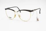 Missoni M 198 eyeglasses frame oval drop Golden & Brown animalier effect , Womens ladies hype frame , New Old Stock 1980s