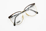 Missoni M 198 eyeglasses frame oval drop Golden & Brown animalier effect , Womens ladies hype frame , New Old Stock 1980s