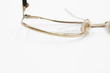Jean Louis Scherrer outstanding squared Black & Gold eyewear frame // Deadstock 1980s