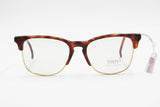 Vtg Clubmaster style SIXTY mod. 20 325 brown dappled acetate with golden metal // Geek nerd style , New Old Stock