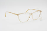 Vogart womens eyeglasses frame clear pink acetate // semitransparent cellulose with embellishments // New Old Stock 1970s