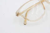 Vogart womens eyeglasses frame clear pink acetate // semitransparent cellulose with embellishments // New Old Stock 1970s