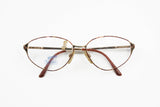 Safilo Elasta womens eyeglasses frame mod. 4565 GP 8 Golden & Brow dappled reflective , NOS 1980s