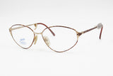 Safilo Elasta womens eyeglasses frame mod. 4565 GP 8 Golden & Brow dappled reflective , NOS 1980s