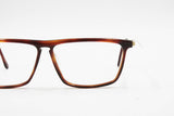 Vogart line mod. Police 1112 rectangular flat top frame brown & Goldden // Fleet arm System // Deadstock glasses 1970s