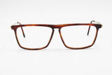 Vogart line mod. Police 1112 rectangular flat top frame brown & Goldden // Fleet arm System // Deadstock glasses 1970s