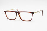 Vogart line mod. Police 1112 rectangular flat top frame brown & Goldden // Fleet arm System // Deadstock glasses 1970s