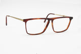 Vogart line mod. Police 1112 rectangular flat top frame brown & Goldden // Fleet arm System // Deadstock glasses 1970s