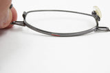 TAXI M-18 rare unique designer eyewear , gunmetal silver and hand painted details // square eyewear modern style, 1990s