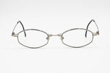 TAXI M-18 rare unique designer eyewear , gunmetal silver and hand painted details // square eyewear modern style, 1990s