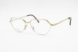 Pierre Cardin mod. 6010 eyeglasses frame, Rare and uncommon design // Metal frame Golden & Silver reflective // NOS 1980s