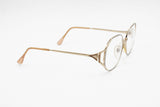 Mila Schön eyeglasses frame mod. 3012 Silver & Golden womens glasses, geometrical front deisnged in Italy, NOS
