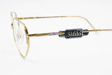 Safilo vintage 1980s eyeglasses womens ladies, intense golden colour glaze details , New Old Stock