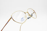 Safilo vintage 1980s eyeglasses womens ladies, intense golden colour glaze details , New Old Stock