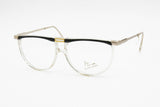Atelier Gianino by Trevi flat top monsieur eyeglasses frame finely chiseled, man hype glasses, New Old Stock 1970s