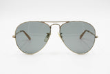 Authentic 1960s aviator sunglasses OPTISOL, crystal lenses and Golden metal frame, Deadstock