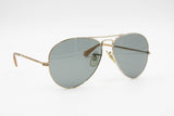 Authentic 1960s aviator sunglasses OPTISOL, crystal lenses and Golden metal frame, Deadstock